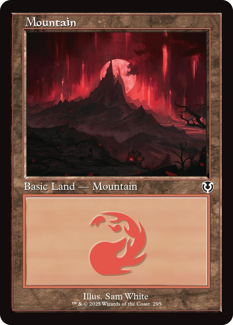 Image for Mountain (295) (Retro Frame) (295) - Magic: The Gathering