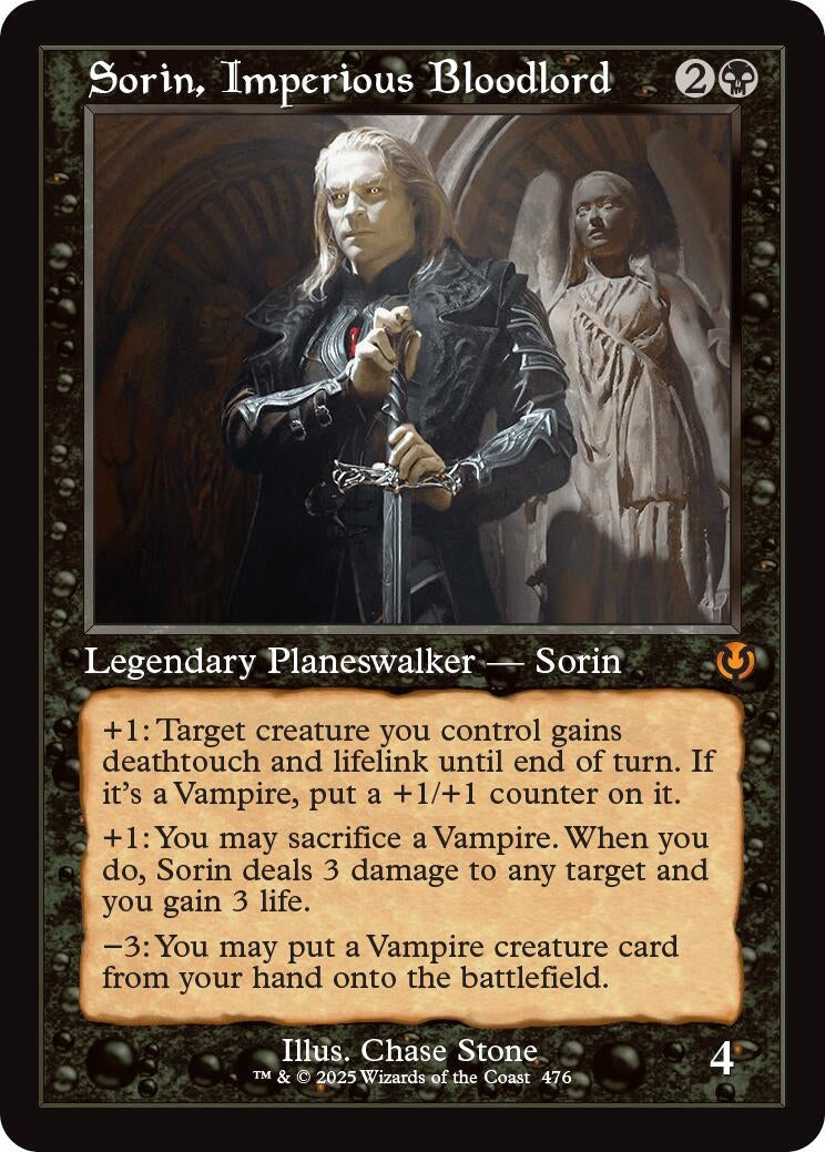 Image for Sorin, Imperious Bloodlord (Retro Frame) (476) - Magic: The Gathering