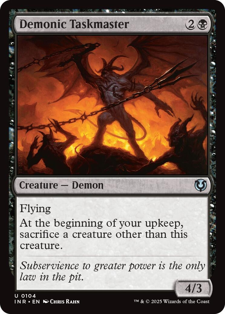 Image for Demonic Taskmaster (104) - Magic: The Gathering