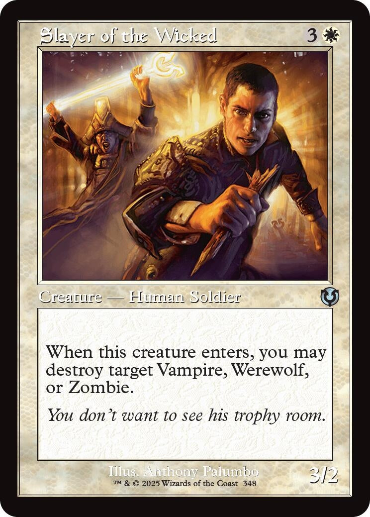 Image for Slayer of the Wicked (Retro Frame) (348) - Magic: The Gathering