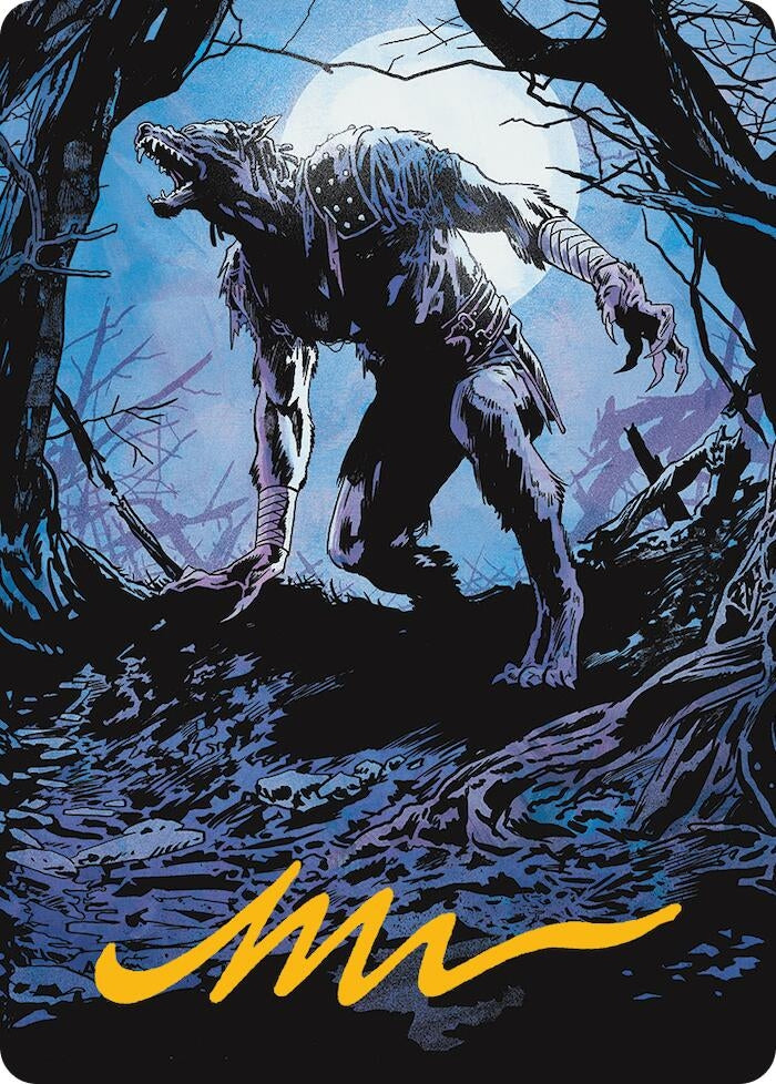 Image for Krallenhorde Howler Art Card (Gold-Stamped Signature) (19) (ASINR) - Magic: The Gathering