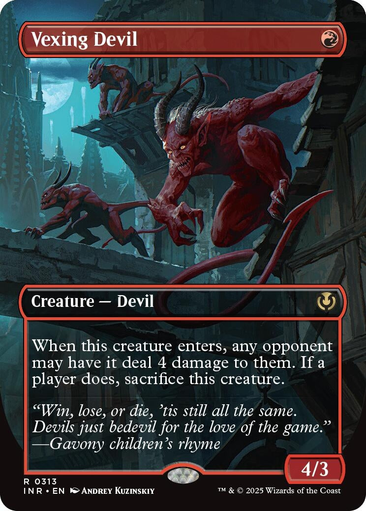 Image for Vexing Devil (Borderless) (313) - Magic: The Gathering