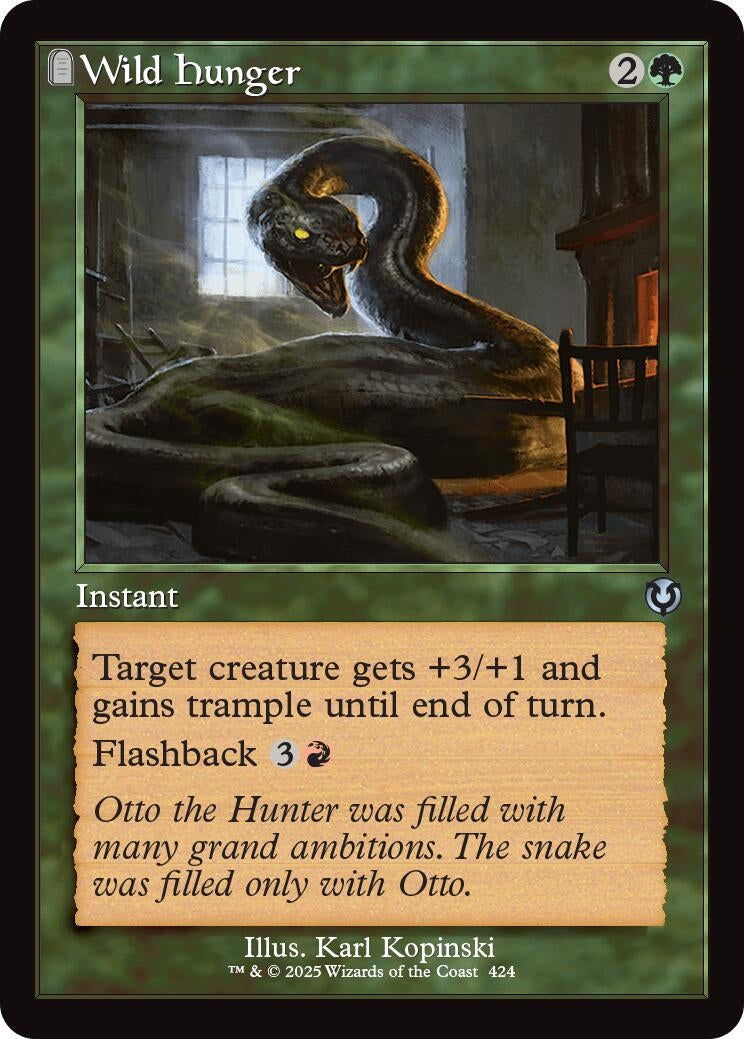 Image for Wild Hunger (Retro Frame) (424) - Magic: The Gathering