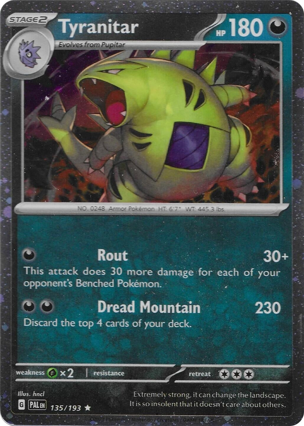 Image for Tyranitar - 135/193 (Cosmos Foil) (135/193) (MCAP) - Pokemon