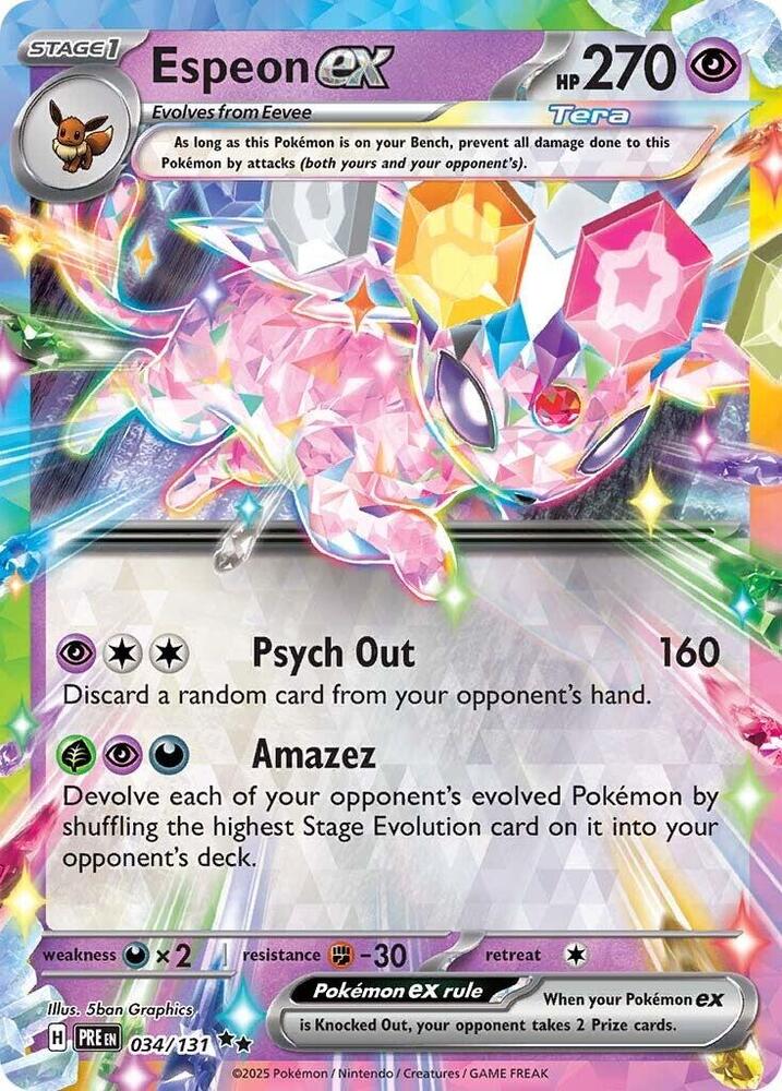 Image for Espeon ex (034/131) (PRE) - Pokemon