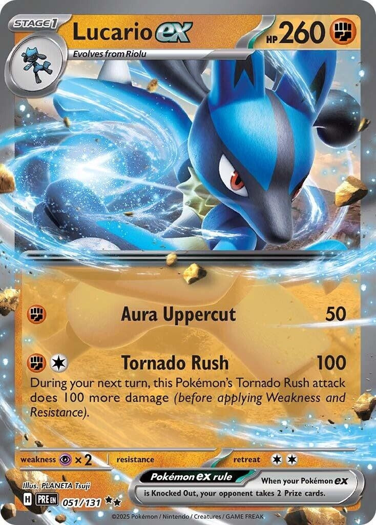 Image for Lucario ex (051/131) (PRE) - Pokemon