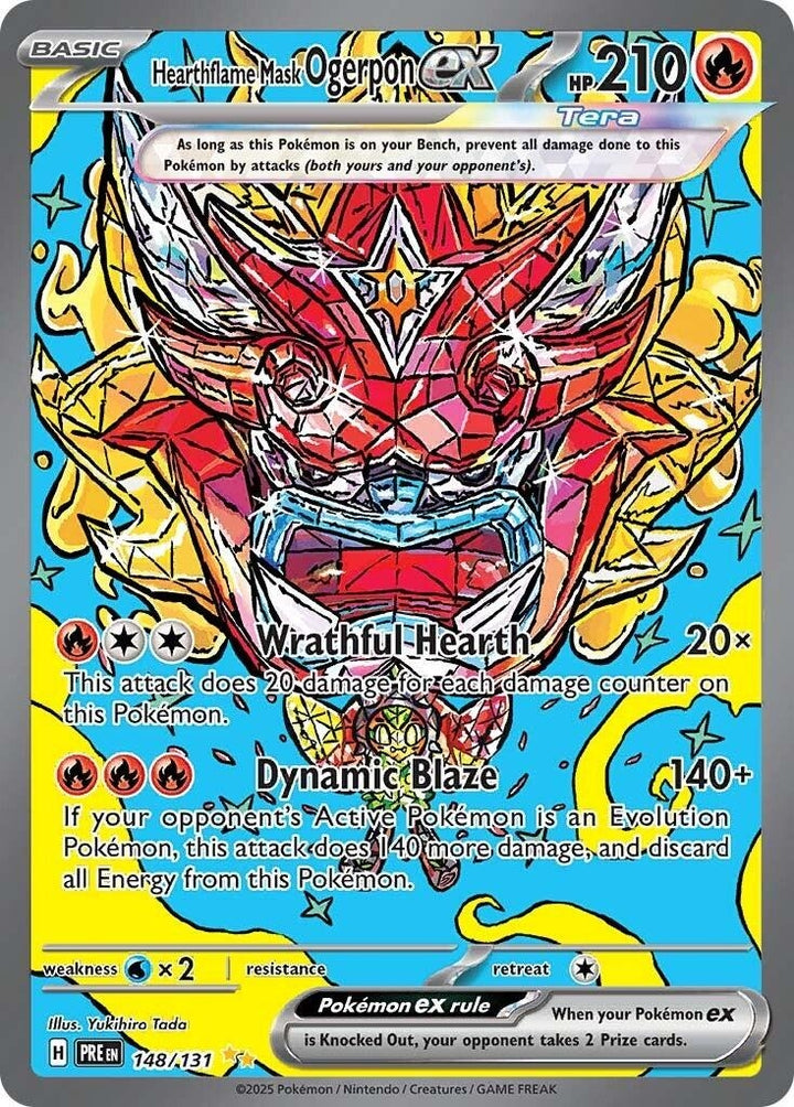 Image for Hearthflame Mask Ogerpon ex (148/131) (PRE) - Pokemon