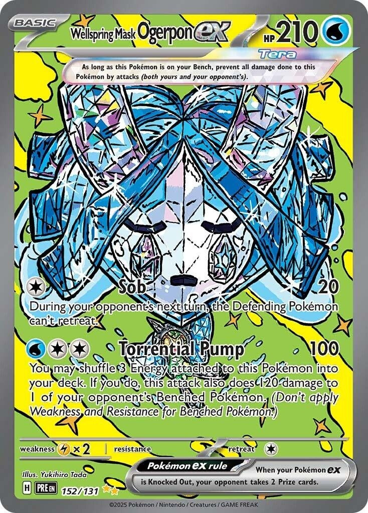 Image for Wellspring Mask Ogerpon ex (152/131) (PRE) - Pokemon