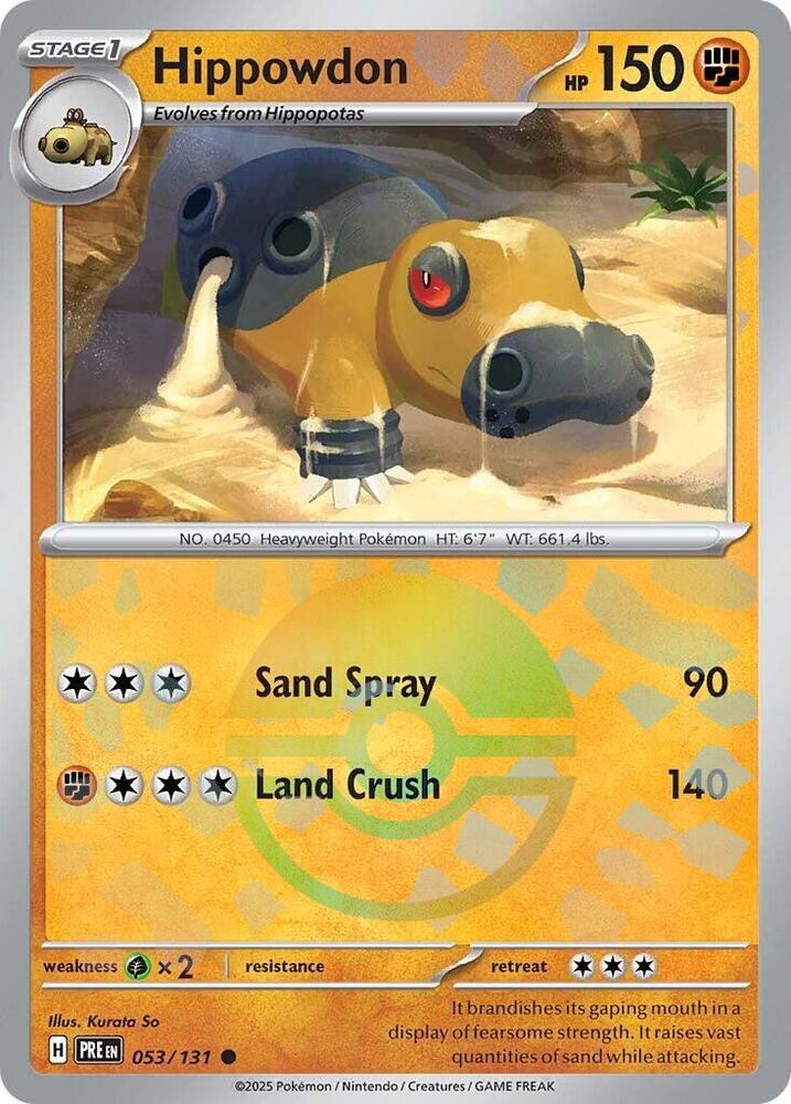 Hippowdon (Poke Ball Pattern) (053/131) (PRE)