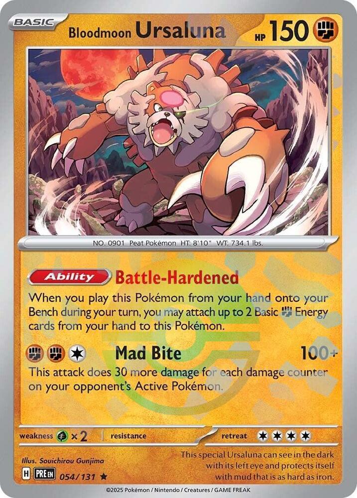 Image for Bloodmoon Ursaluna (Poke Ball Pattern) (054/131) (PRE) - Pokemon