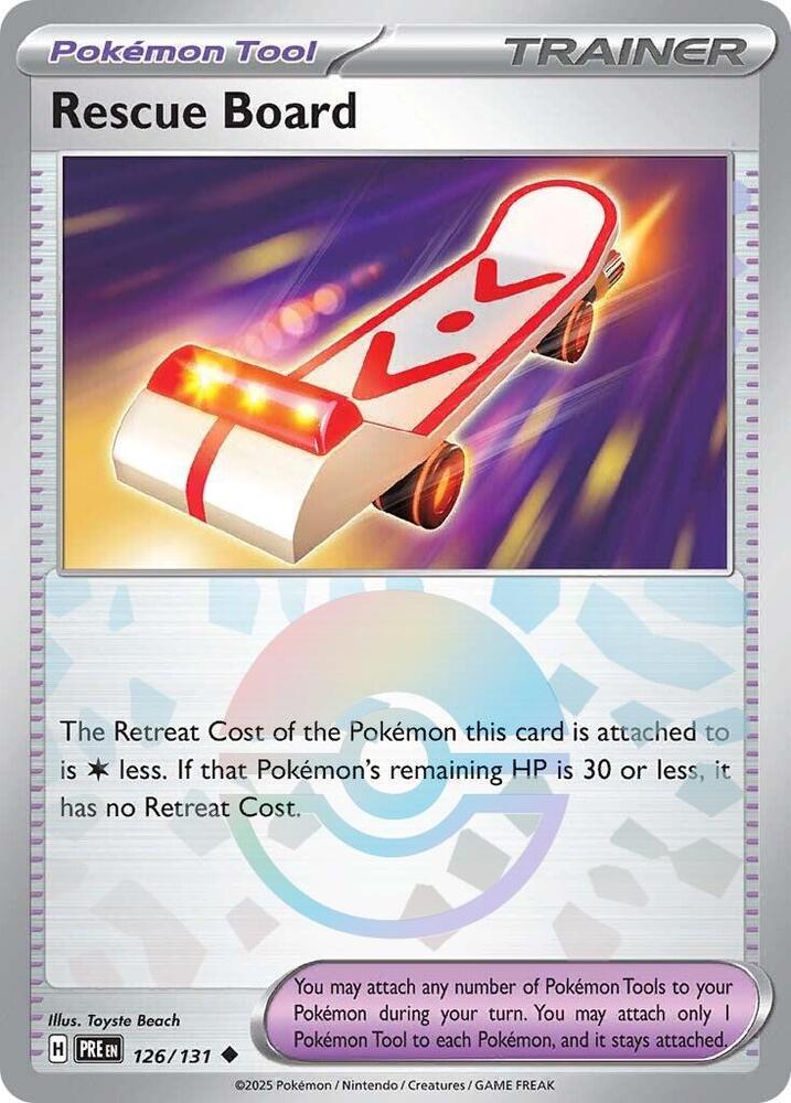 Image for Rescue Board (Poke Ball Pattern) (126/131) (PRE) - Pokemon
