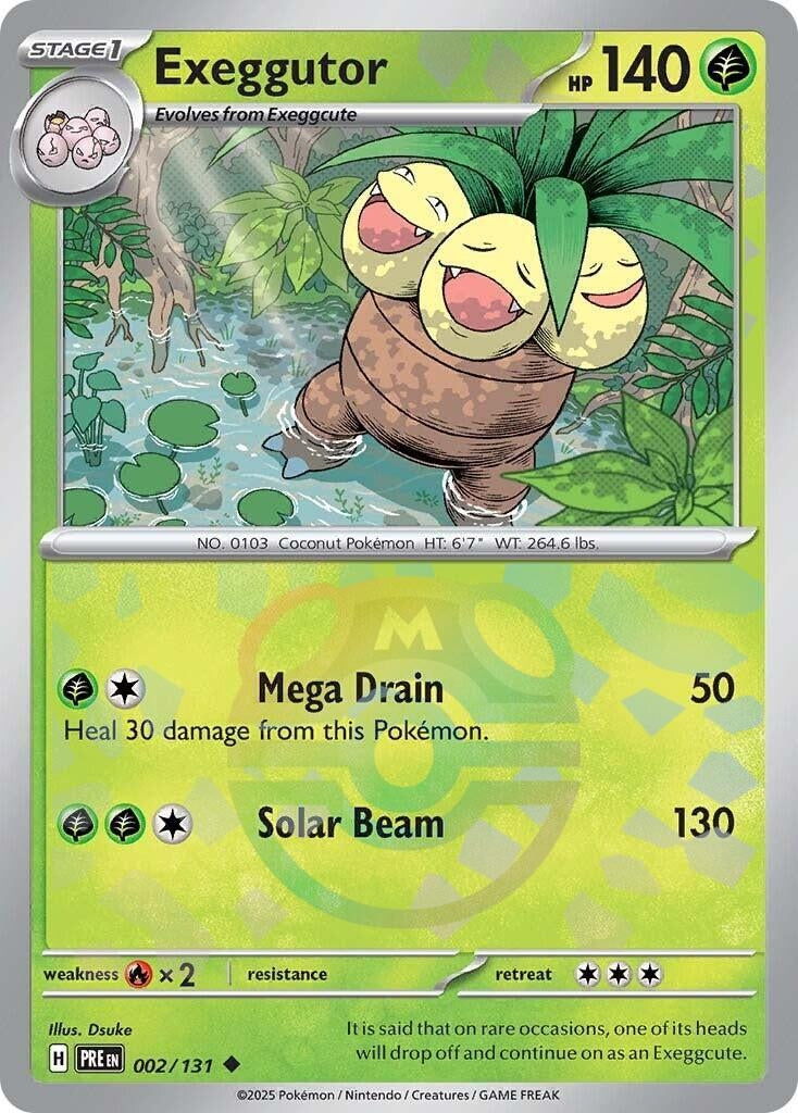 Image for Exeggutor (Master Ball Pattern) (002/131) (PRE) - Pokemon