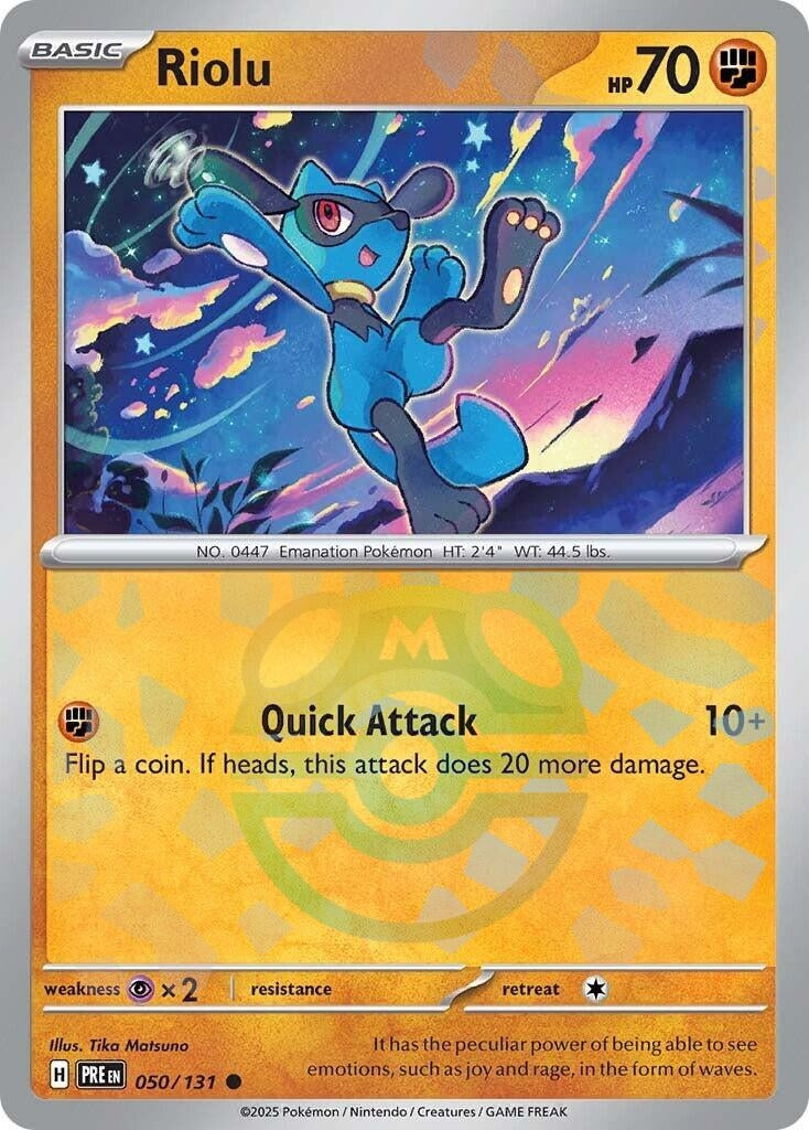 Image for Riolu (Master Ball Pattern) (050/131) (PRE) - Pokemon