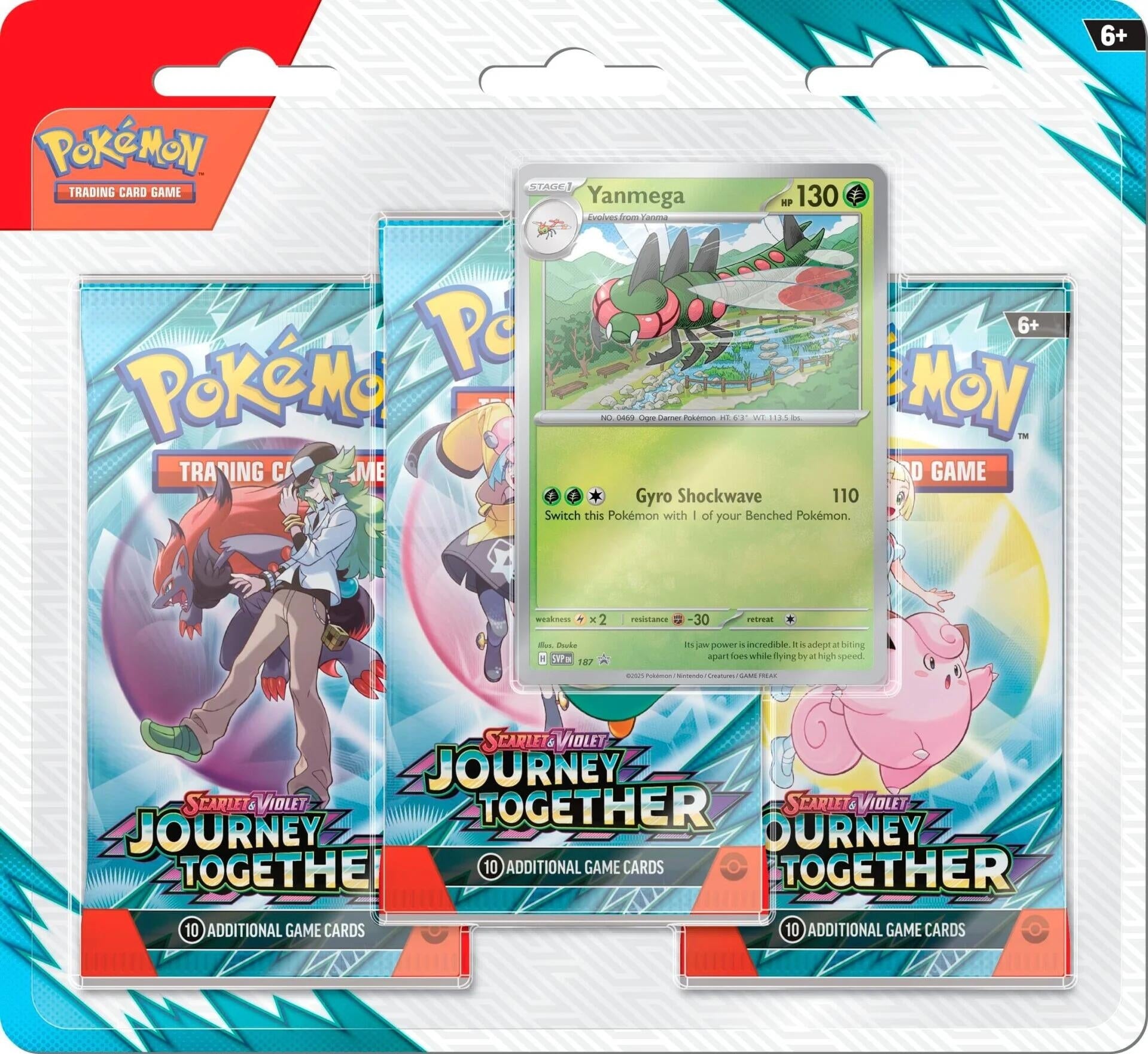 Image for Journey Together 3 Pack Blister [Yanmega] - Pokemon