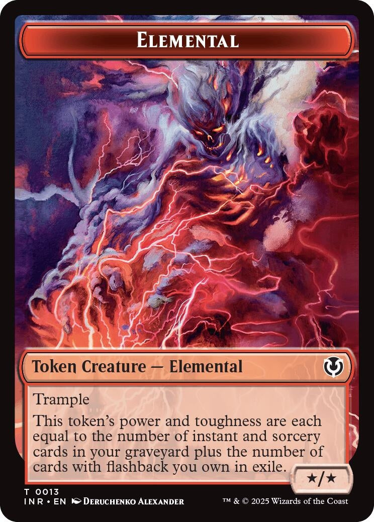 Image for Elemental // Human (0014) Double-Sided Token (13 // 14) - Magic: The Gathering