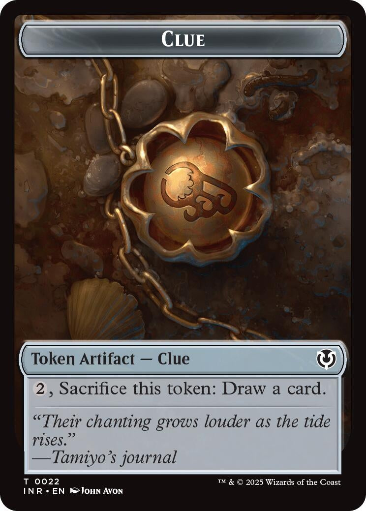 Image for Clue // Eldrazi Horror Double-Sided Token (22 // 1) - Magic: The Gathering