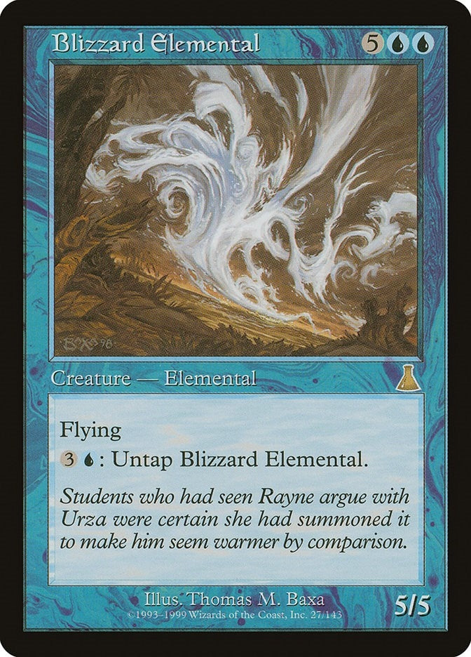 Image for Blizzard Elemental (27) - Magic: The Gathering