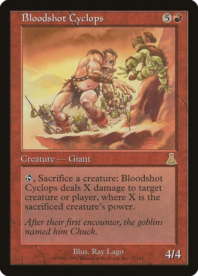 Image for Bloodshot Cyclops (77) - Magic: The Gathering