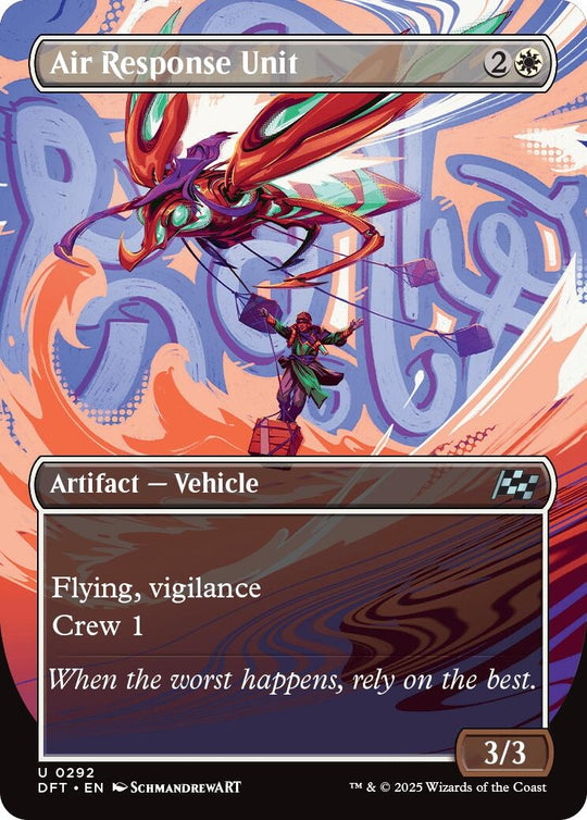 Image for Air Response Unit (Borderless) (292) (DFT) - Magic: The Gathering