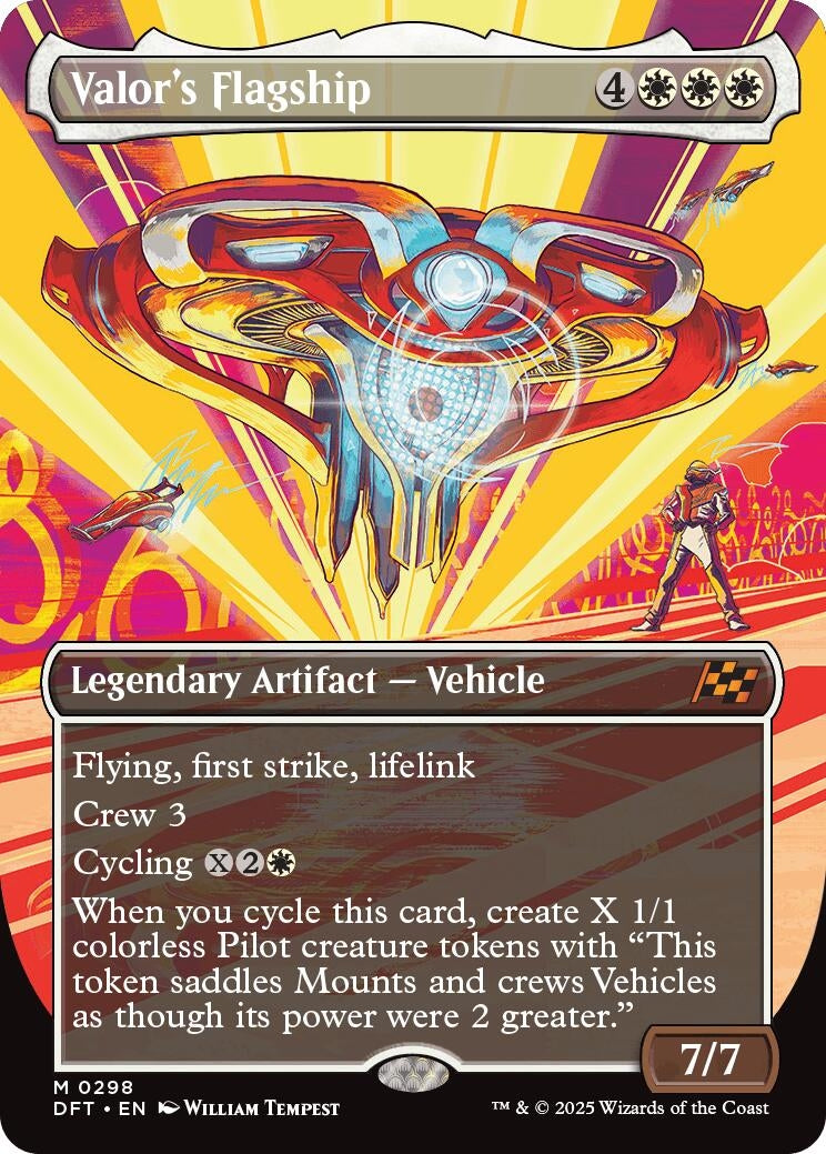 Image for Valor's Flagship (Borderless) (298) - Magic: The Gathering
