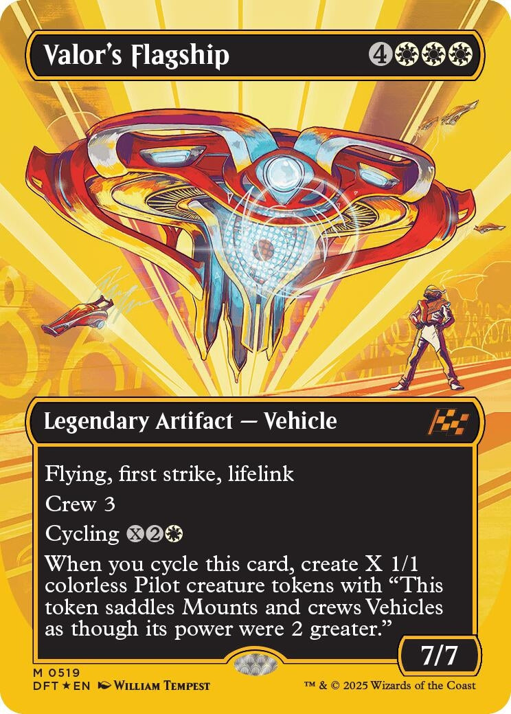 Image for Valor's Flagship (Borderless) (First-Place Foil) (519) - Magic: The Gathering