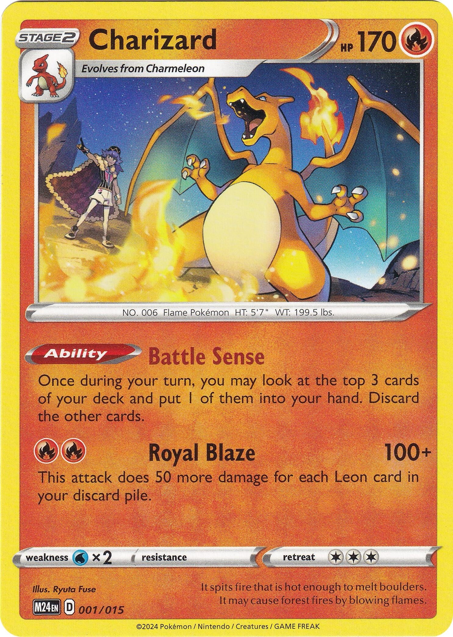 Image for Charizard (001/015) (M24) - Pokemon