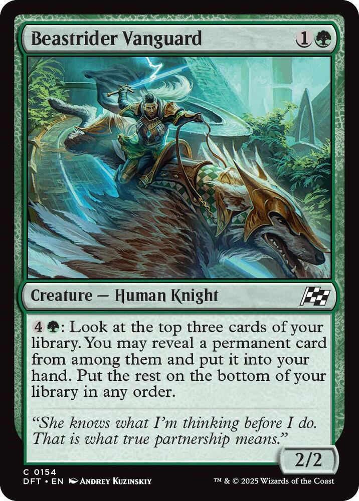 Image for Beastrider Vanguard (154) - Magic: The Gathering