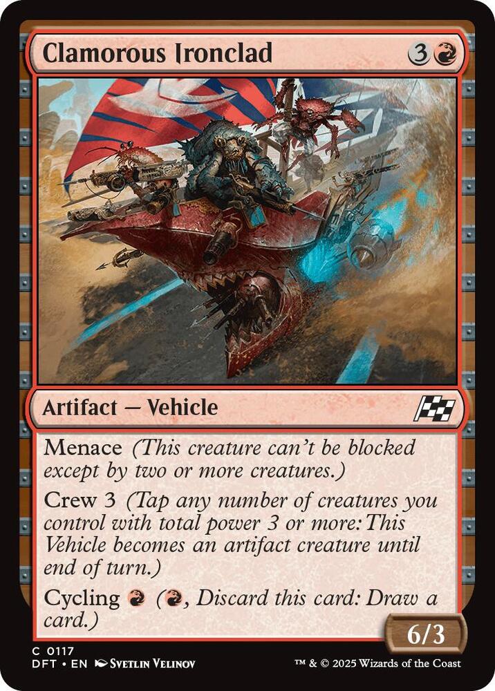 Image for Clamorous Ironclad (117) - Magic: The Gathering
