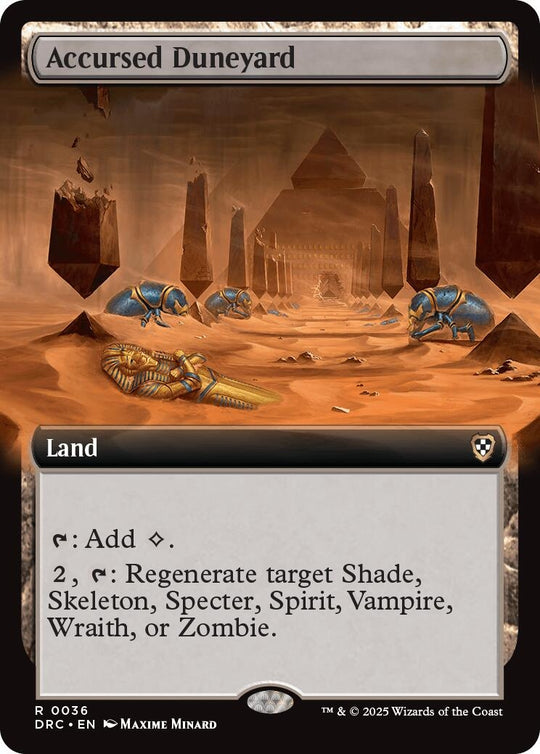 Image for Accursed Duneyard (Extended Art) (36) (DRC) - Magic: The Gathering