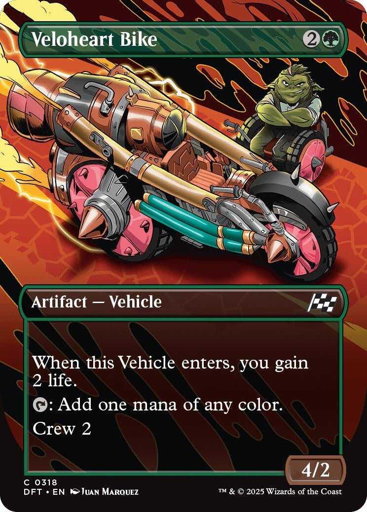 Image for Veloheart Bike (Borderless) (318) - Magic: The Gathering