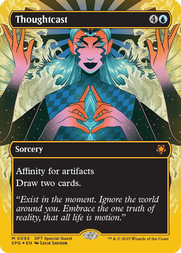 Image for Thoughtcast (Borderless) (First-Place Foil) (95) - Magic: The Gathering