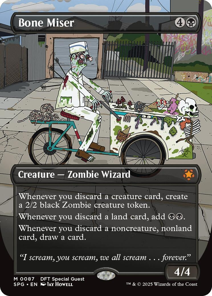 Image for Bone Miser (Borderless) (87) - Magic: The Gathering