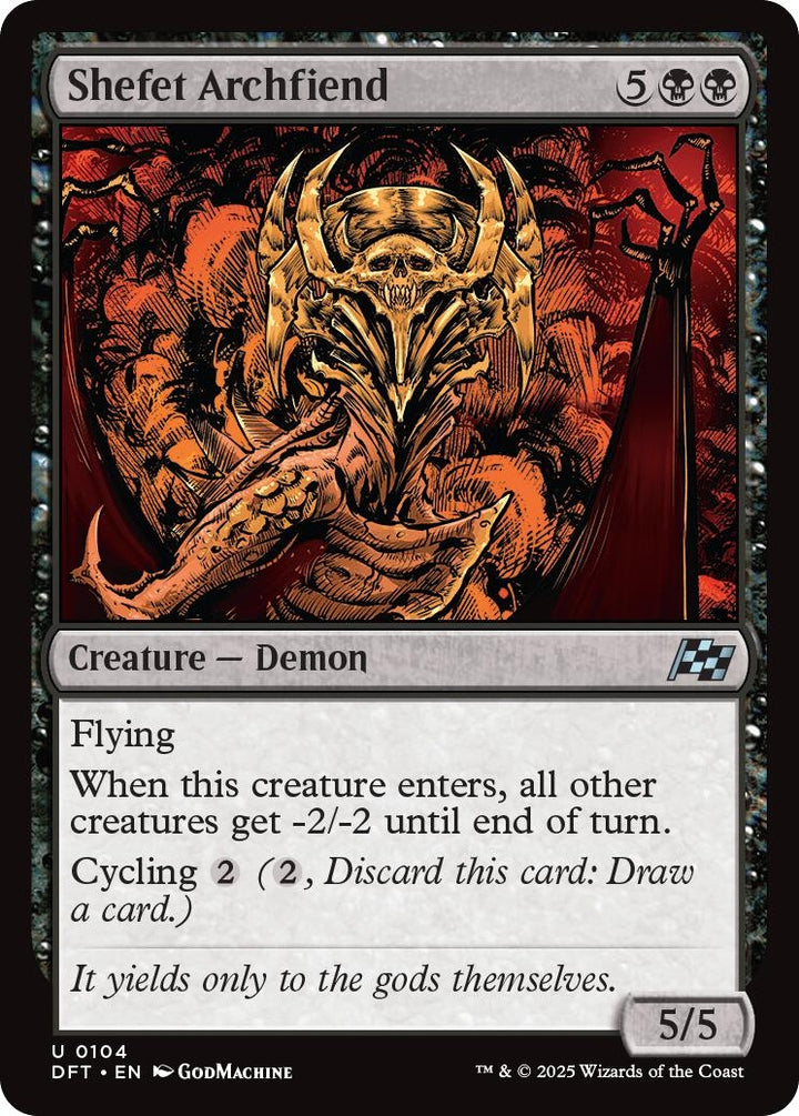 Image for Shefet Archfiend (104) - Magic: The Gathering