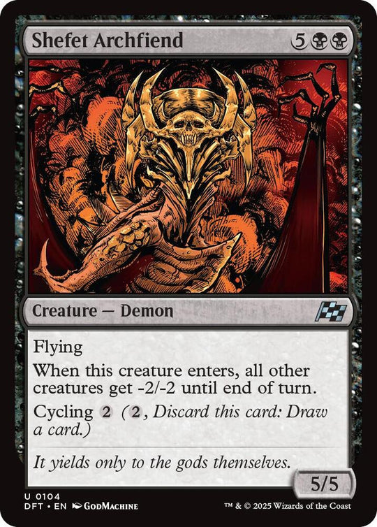 Image for Shefet Archfiend (104) - Magic: The Gathering