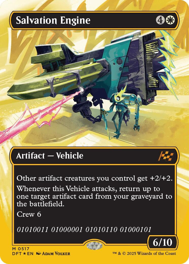 Image for Salvation Engine (Borderless) (First-Place Foil) (517) (DFT) - Magic: The Gathering
