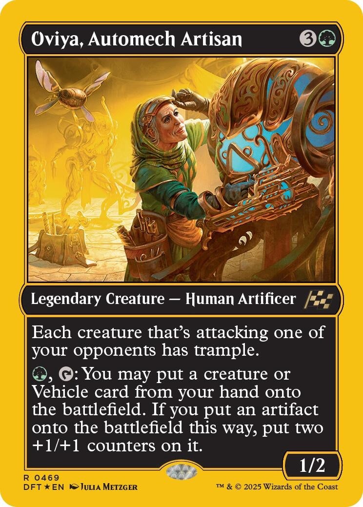 Image for Oviya, Automech Artisan (First-Place Foil) (469) (DFT) - Magic: The Gathering