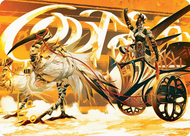 Image for Skyseer's Chariot Art Card (Gold-Stamped Signature) (35) - Magic: The Gathering