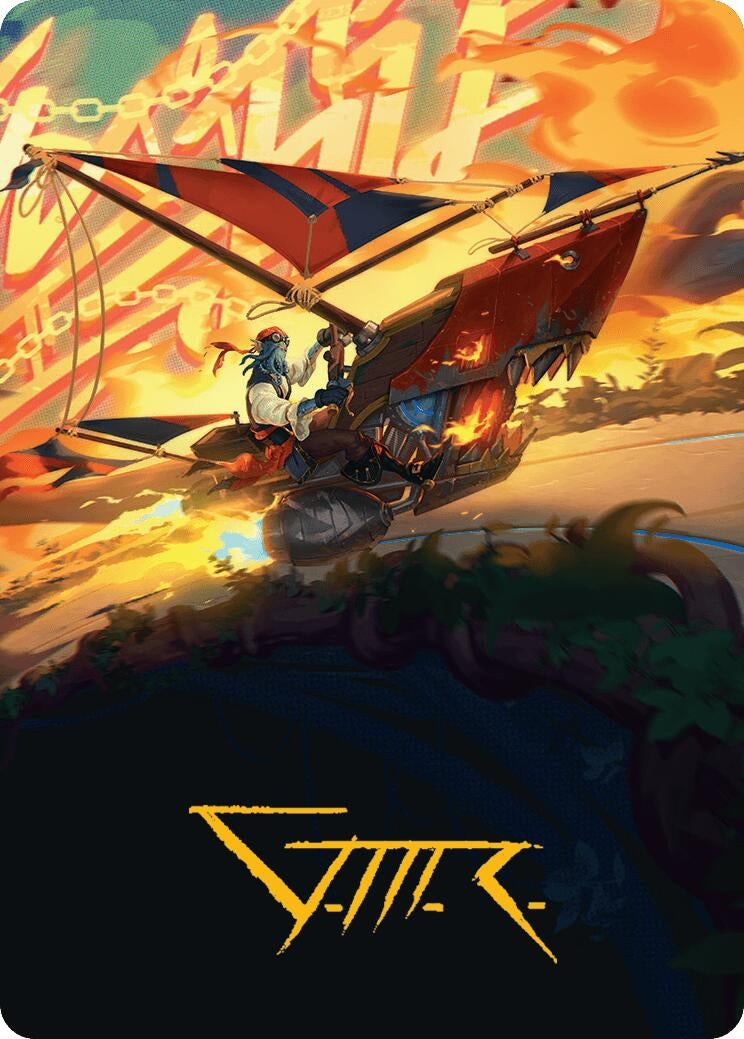 Image for Boosted Sloop Art Card (Gold-Stamped Signature) (47) (ASDFT) - Magic: The Gathering
