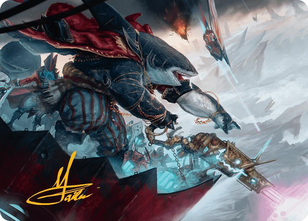 Image for Captain Howler, Sea Scourge Art Card (16/54) (Gold-Stamped Signature) (16) (ASDFT) - Magic: The Gathering
