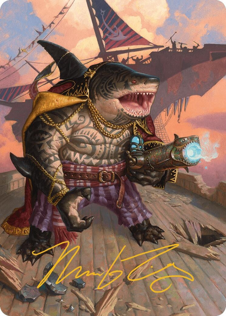 Image for Captain Howler, Sea Scourge Art Card (4/54) (Gold-Stamped Signature) (4) (ASDFT) - Magic: The Gathering