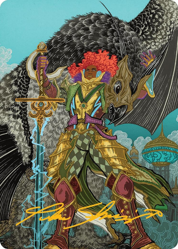 Image for Caradora, Heart of Alacria Art Card (3/54) (Gold-Stamped Signature) (3) (ASDFT) - Magic: The Gathering