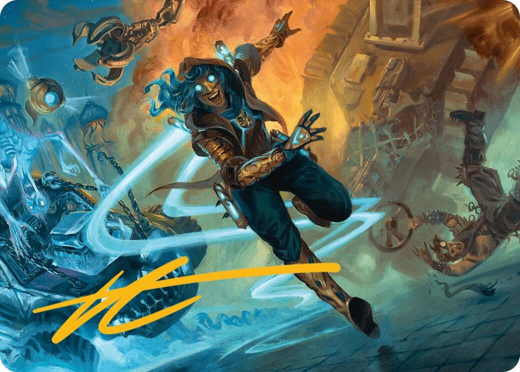 Image for Sita Varma, Masked Racer Art Card (Gold-Stamped Signature) (26) - Magic: The Gathering