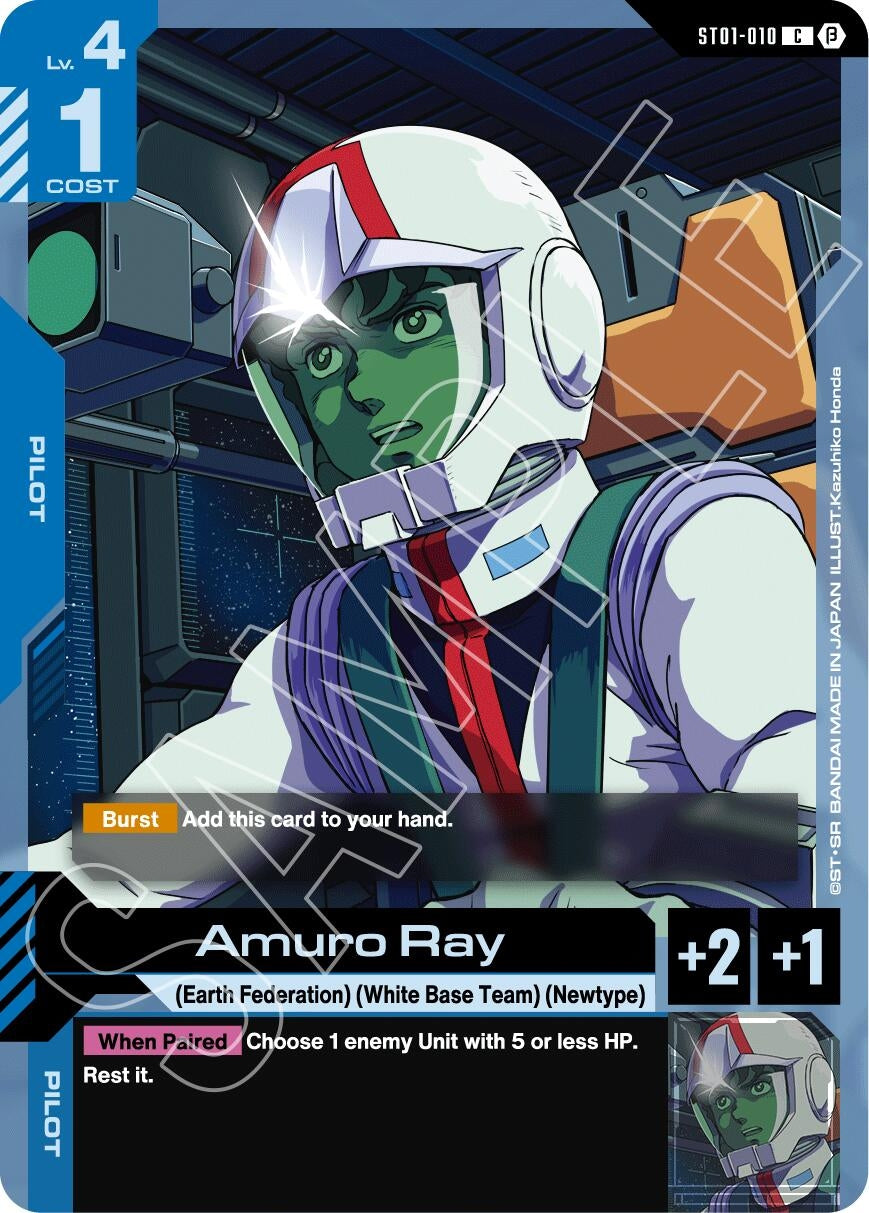Image for Amuro Ray (ST01-010) (GD01_b) - Gundam Card Game