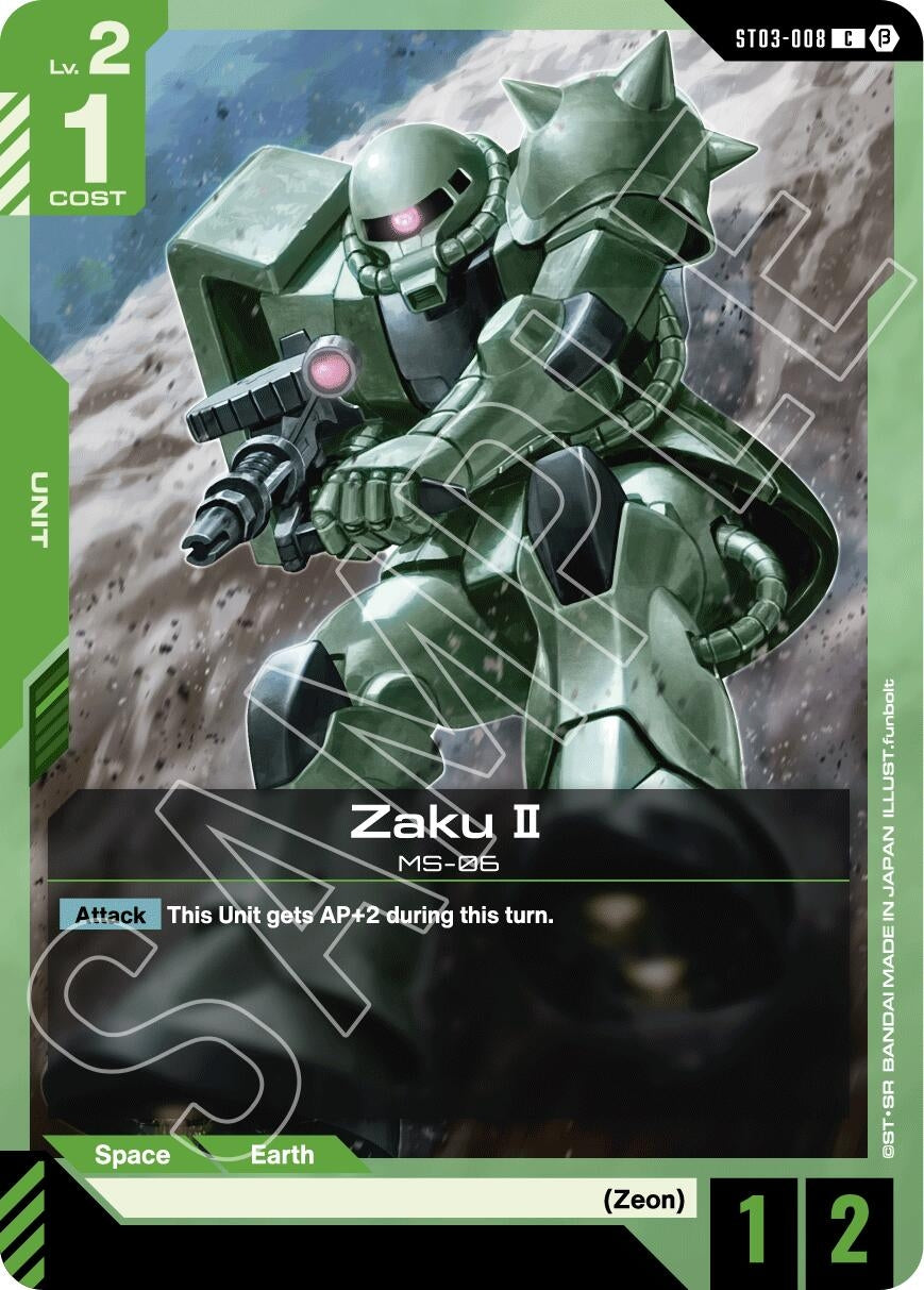 Image for Zaku II (ST03-008) (GD01_b) - Gundam Card Game