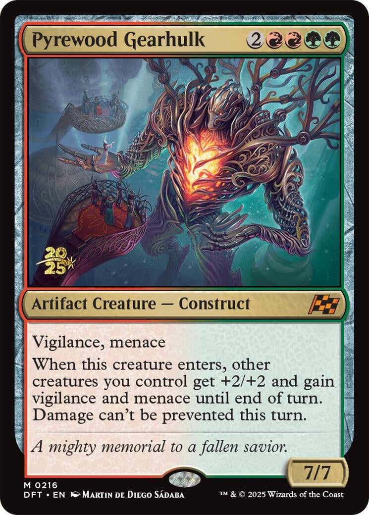 Image for Pyrewood Gearhulk (216) - Magic: The Gathering
