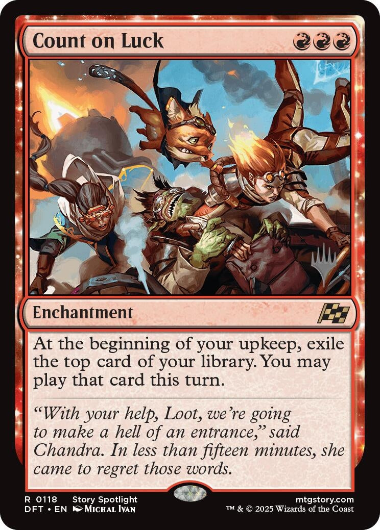 Image for Count on Luck (118) - Magic: The Gathering