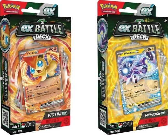 Image for Victini ex/Miraidon ex Battle Decks [Set of 2] - Pokemon