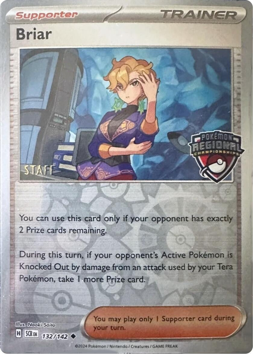 Image for Briar - 132/142 (Regional Championship) [Staff] (132/142) (PR) - Pokemon