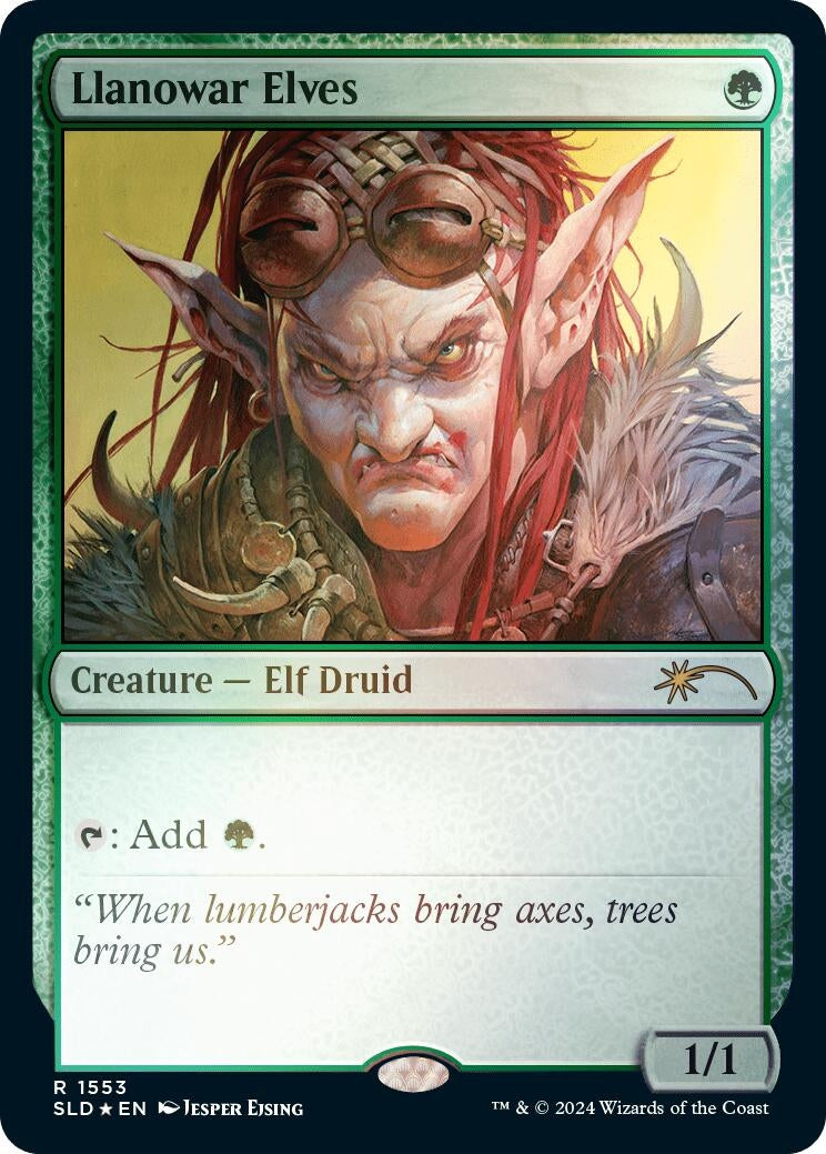 Image for Llanowar Elves (1553) (Rainbow Foil) (1553) - Magic: The Gathering