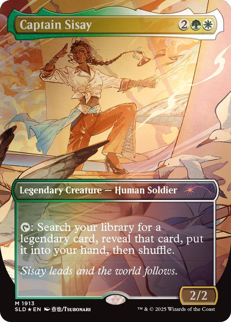 Image for Captain Sisay (1913) (Rainbow Foil) (1913) - Magic: The Gathering